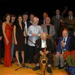 The Gala Ensemble - (l to r:  Larry Dwyer, Darrel Tidaback, Crystal Ristow, Hugh Leal, Lisa Roti, Yves Francois, Judi K, Ed Bagatini, Jim Pickley, Art Hoyle, Chris Carani, Neil Tesser, Hank Tausend, Tad Calcara, Eric Schneider, George Bean and Franz)  (photo credit:  John Eby, Dowagiac Daily News)